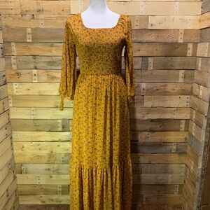 Siren Lily Maxi Dress Boho Cottagecore Folk Witch